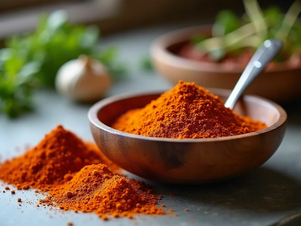 Tandoori épicé : la recette et les secrets d'un mélange qui change tout Mélange d'épices tandoori dans un bol en bois avec cumin et paprika