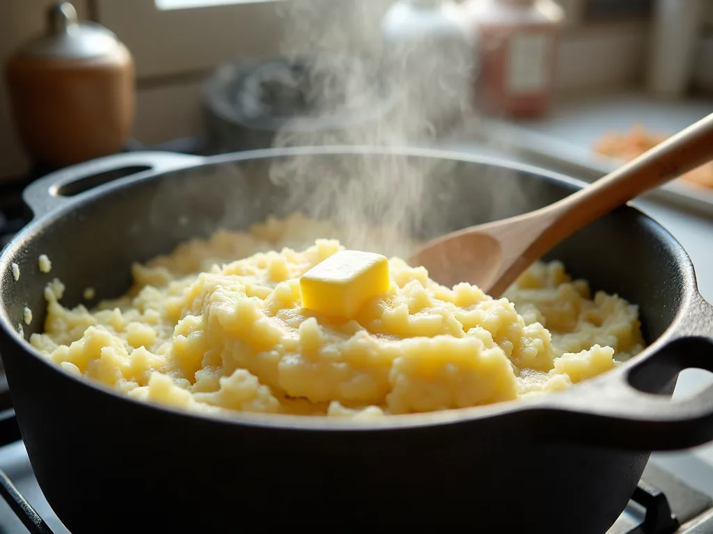 Palette à la diable : quel accompagnement choisir pour un repas réussi ? Purée de pommes de terre maison prête à accompagner une palette à la diable