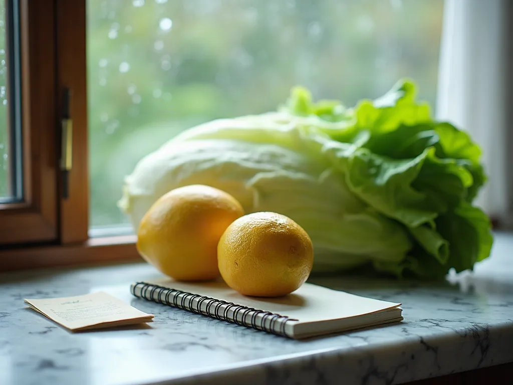 Aliments en I : la liste complète pour cuisiner sans se tromper Salade iceberg et fruit icaque sur un plan de travail de cuisine