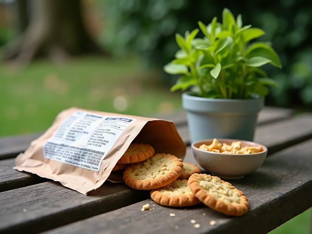Gâteau industriel peu calorique : lequel choisir sans culpabiliser ? Paquet de biscuits allégés ouvert avec étiquette nutritionnelle floutée en extérieur